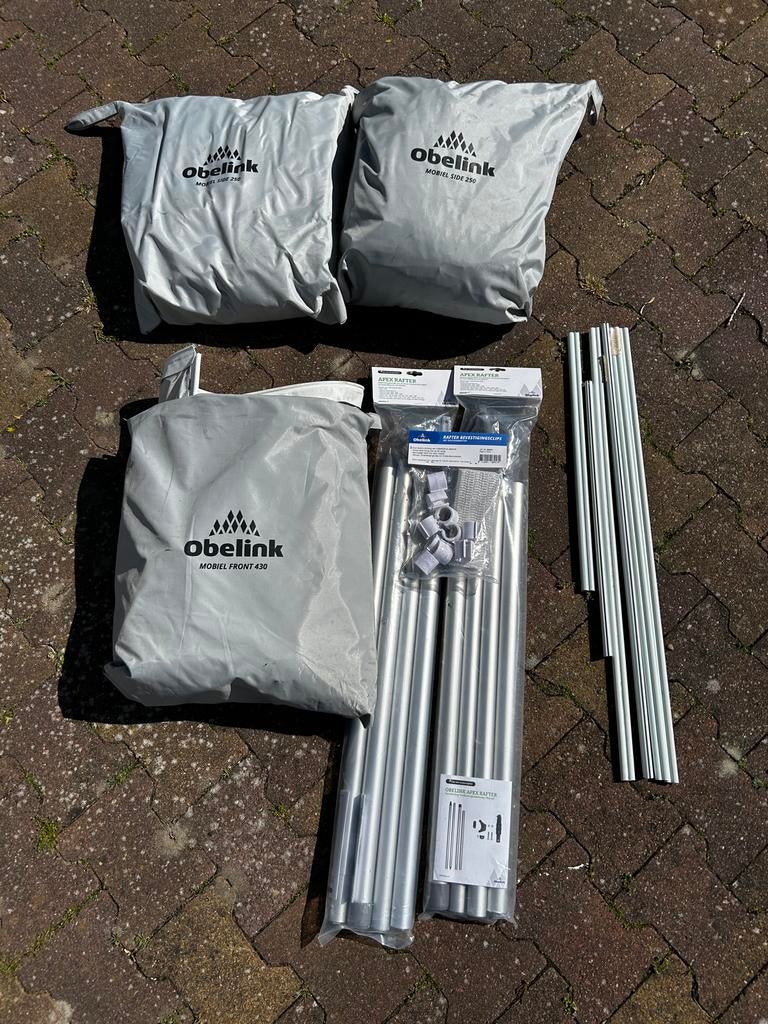 Obelink voorwand en zijwanden met nieuwe rafters, Caravans en Kamperen, Ophalen of Verzenden, Gebruikt
