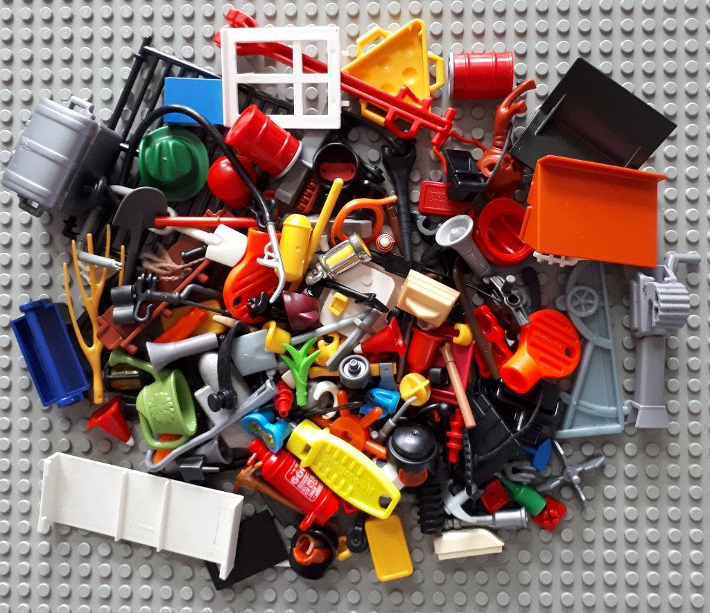 0001(4) partijtje playmobil, Ophalen of Verzenden, Gebruikt