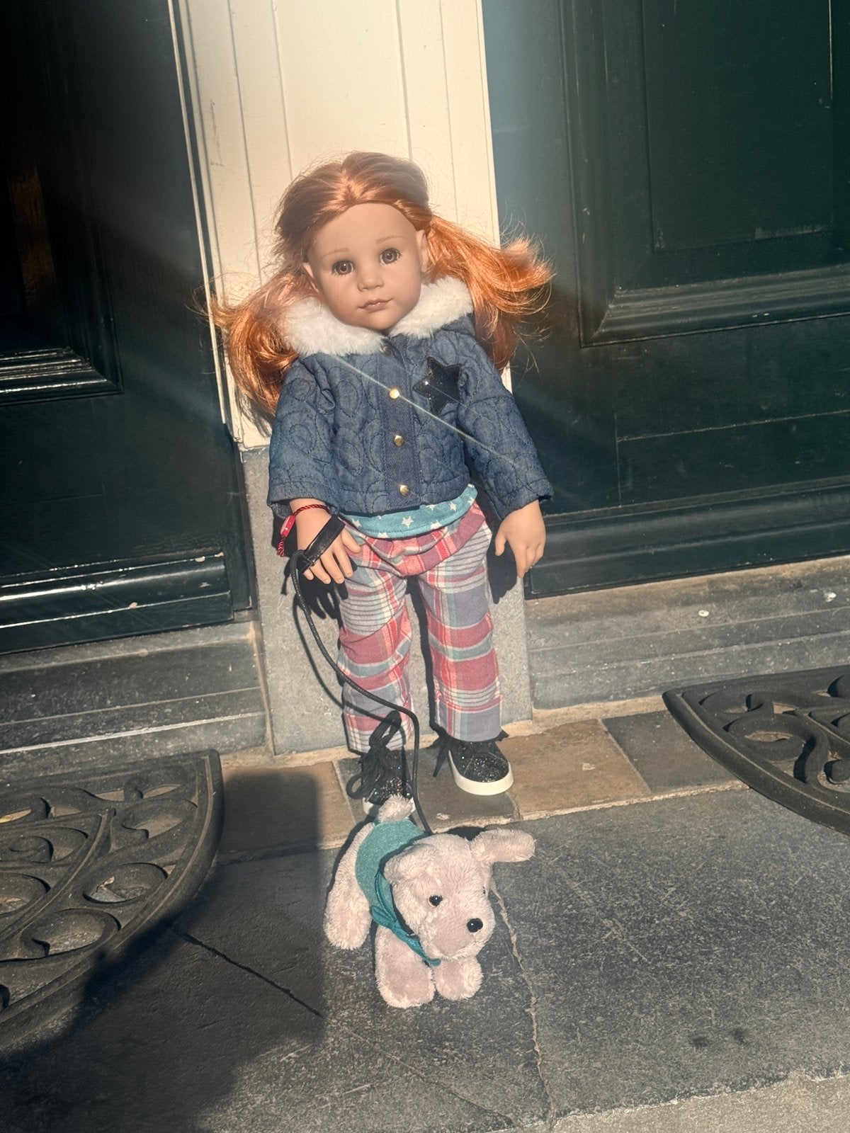 Hannah and her dog 2021 Götz, Kinderen en Baby's, Speelgoed | Poppen, Ophalen, Zo goed als nieuw, Overige typen