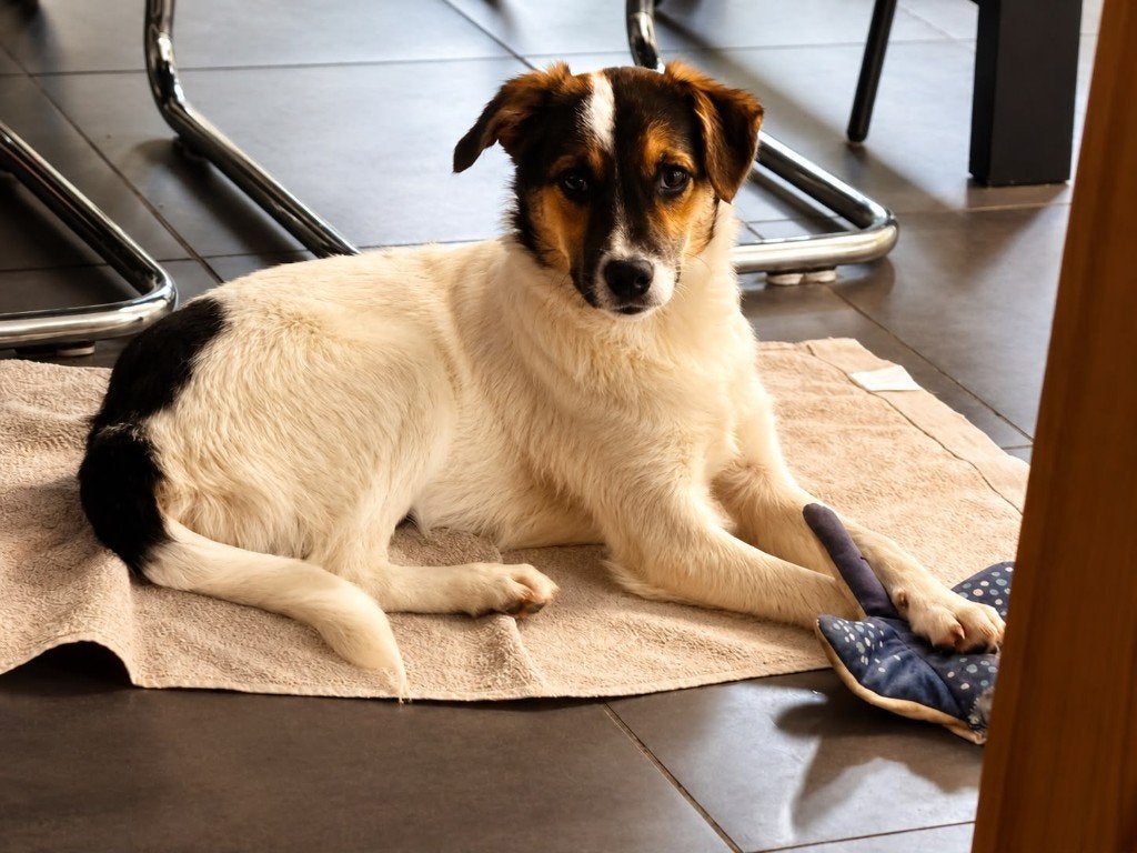 AIN: Enya, Dieren en Toebehoren, Honden | Niet-rashonden, Middel, Teef, Handelaar, Meerdere, Nederland, 15 weken tot 1 jaar, CDV (hondenziekte)