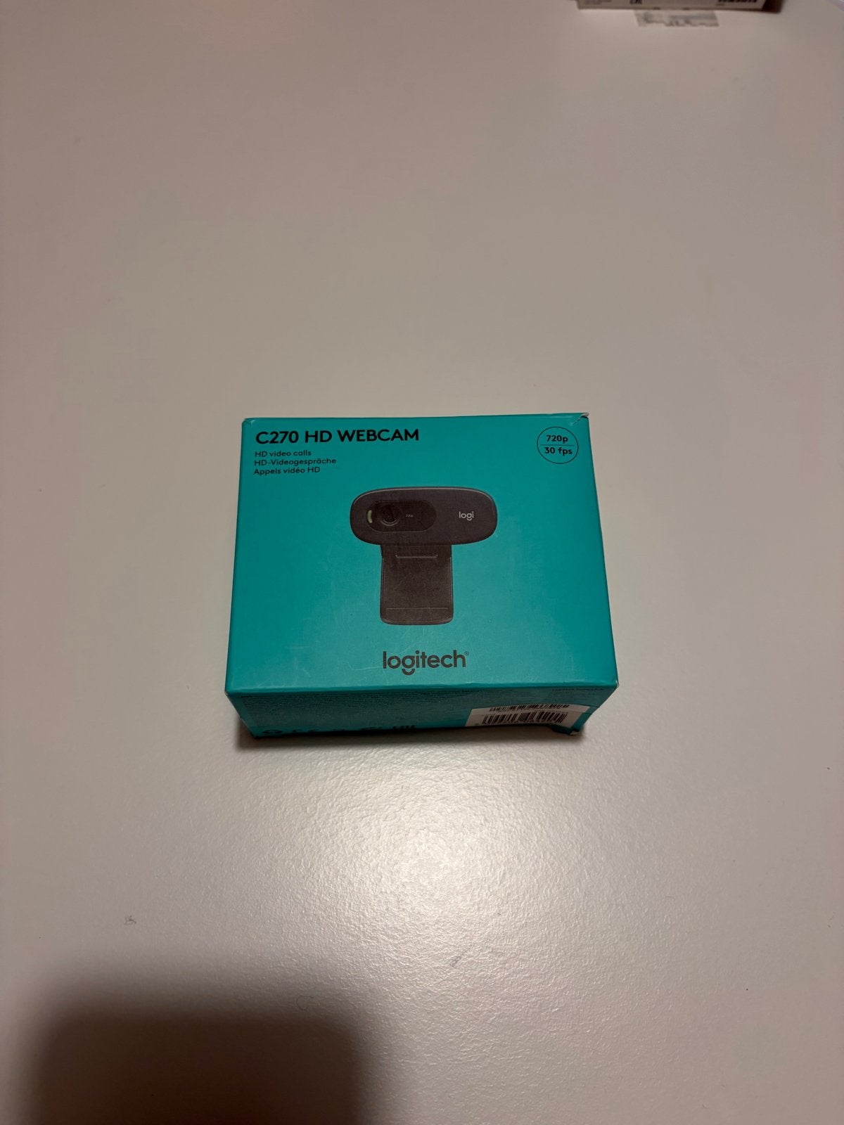 Logitech C270 HD Webcam - Nieuw in doos, Computers en Software, Ophalen of Verzenden, Gebruikt, Bedraad, Microfoon