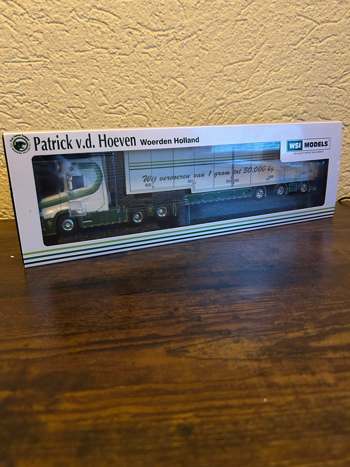WSI Models Patrick v.d. Hoeven Scania vrachtwagen model, Hobby en Vrije tijd, Ophalen, Nieuw, Bus of Vrachtwagen