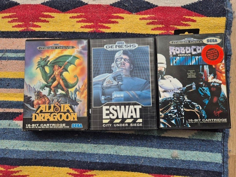 sega mega drive  games, Ophalen of Verzenden, Gebruikt, Met 2 controllers, Mega Drive