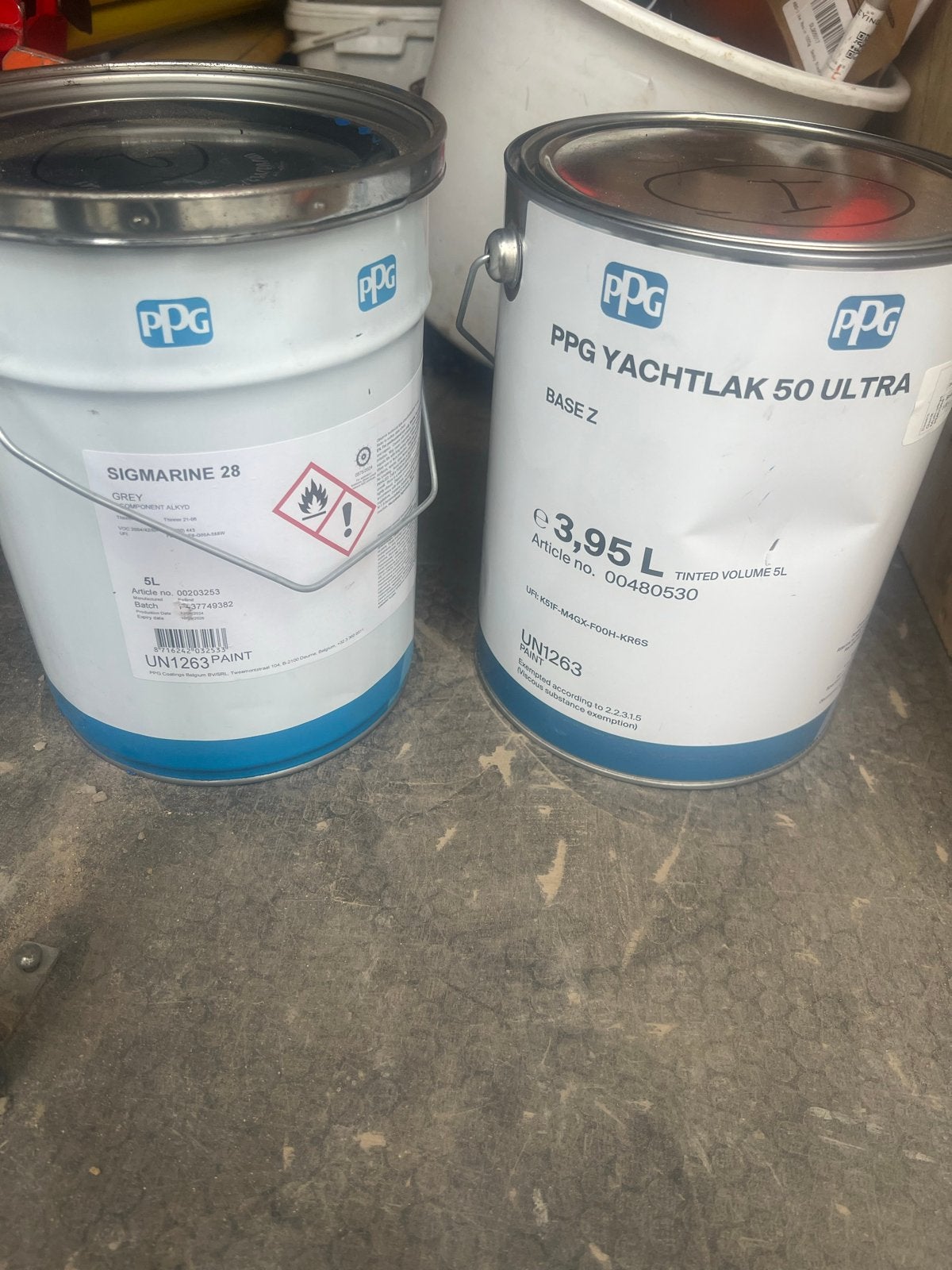 PPG Sigmarine 28 & Yachtlak 50 Ultra - Nieuw en Ongeopend, Ophalen, 5 tot 10 liter, Nieuw, Lak