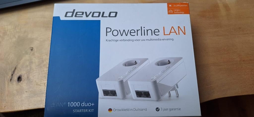 Devolo Powerline DLAN 1000 en Devolo 550 wifi + extra, Computers en Software, Powerlines, Ophalen, Zo goed als nieuw, Devolo