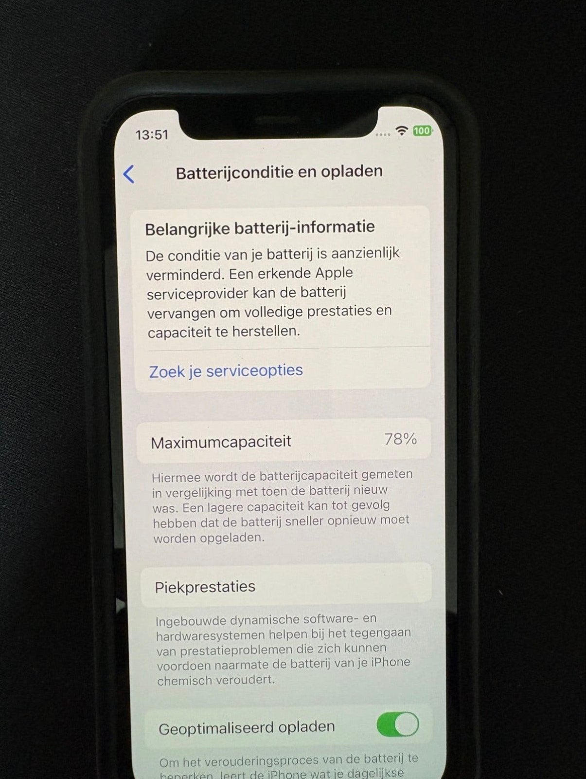 Foto 6 van iPhone 12 Mini 128GB Zwart - Batterij 78%