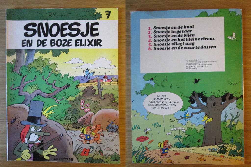 Snoesje 7 - Snoesje en de boze elixir (SC), Eén stripboek, Ophalen of Verzenden, Gelezen, Raymond Macherot