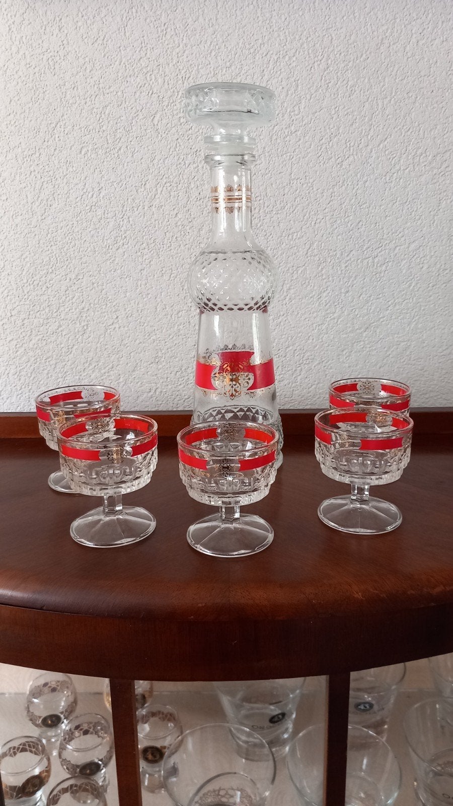 Oud glasservies met karaf, Verzamelen, Ophalen, Overige typen