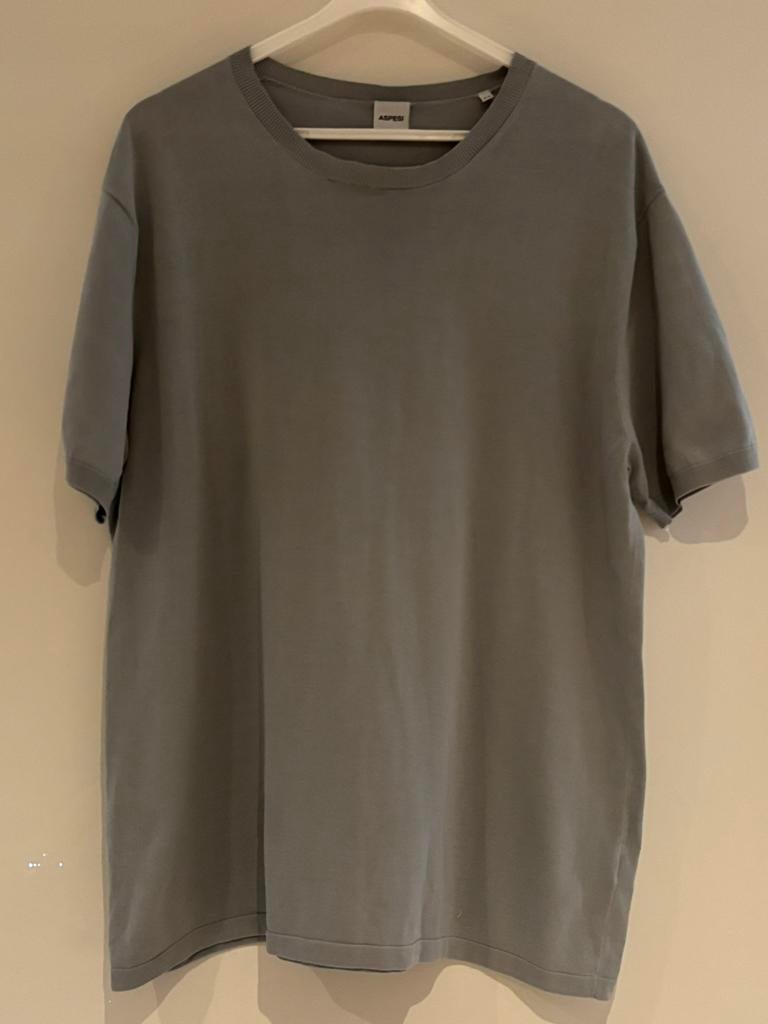 Aspesi dun trui shirt maat 54 licht blauw, Kleding | Heren, Ophalen of Verzenden, Zo goed als nieuw, Maat 52/54 (L), Blauw