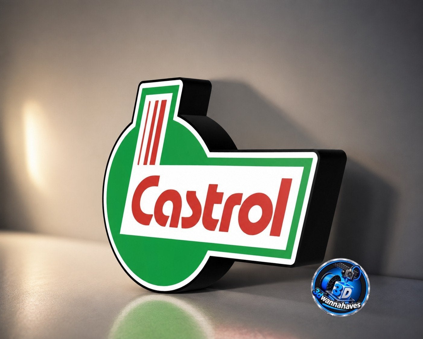 Castrol Lichtbak met LED-verlichting - Nu €39,95, Verzamelen, Ophalen of Verzenden, Nieuw, Lichtbak of (neon) lamp