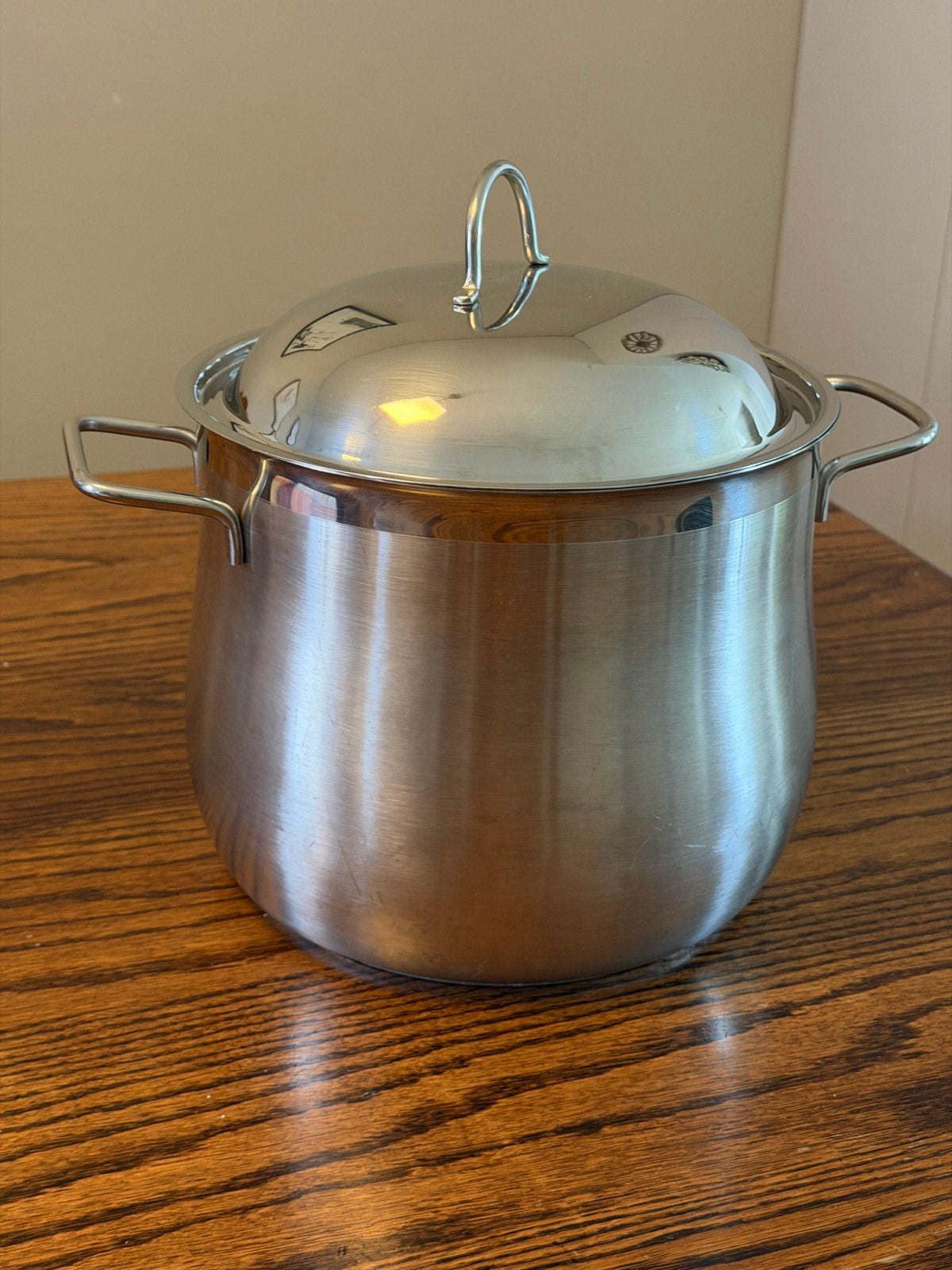 RVS Pan The Good Food Company, ca. 8 Liter, Huis en Inrichting, Keuken | Potten en Pannen, Ophalen, Gebruikt, Met deksel, Rvs