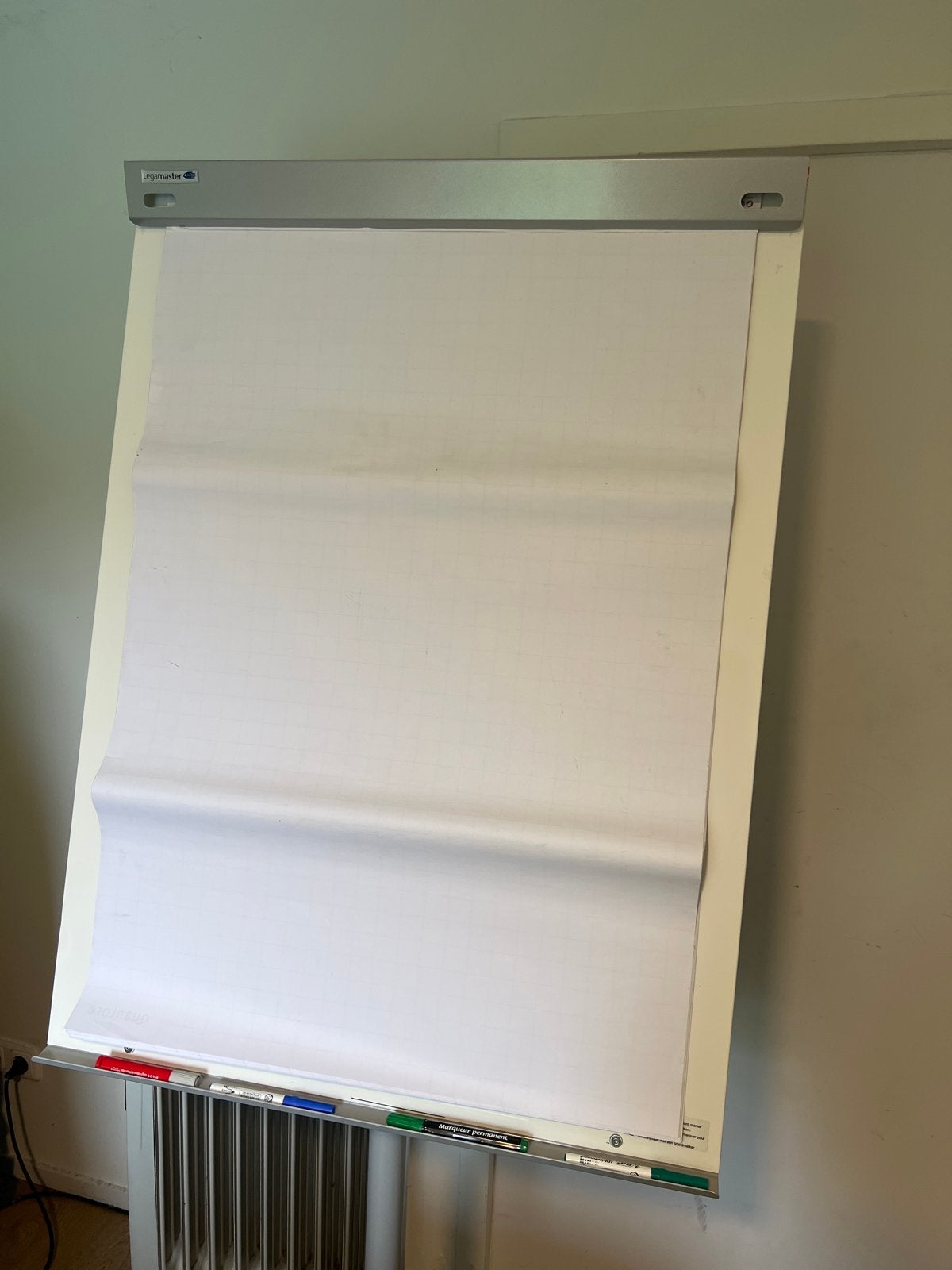 Verrijdbaar Flipover Whiteboard voor Kantoor of Ideeën, Ophalen, Zo goed als nieuw