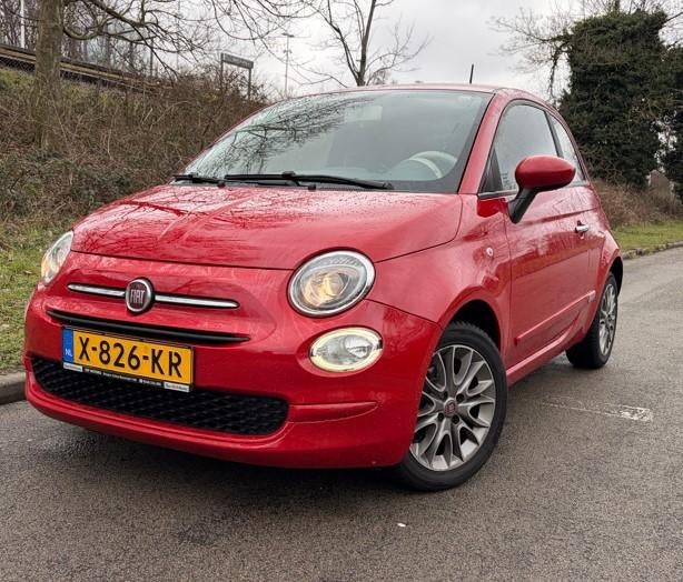 Fiat 500 1.2 AUTOMAAT 2017 Rood, Auto's, Fiat, Stof, 4 cilinders, Overige kleuren, Particulier