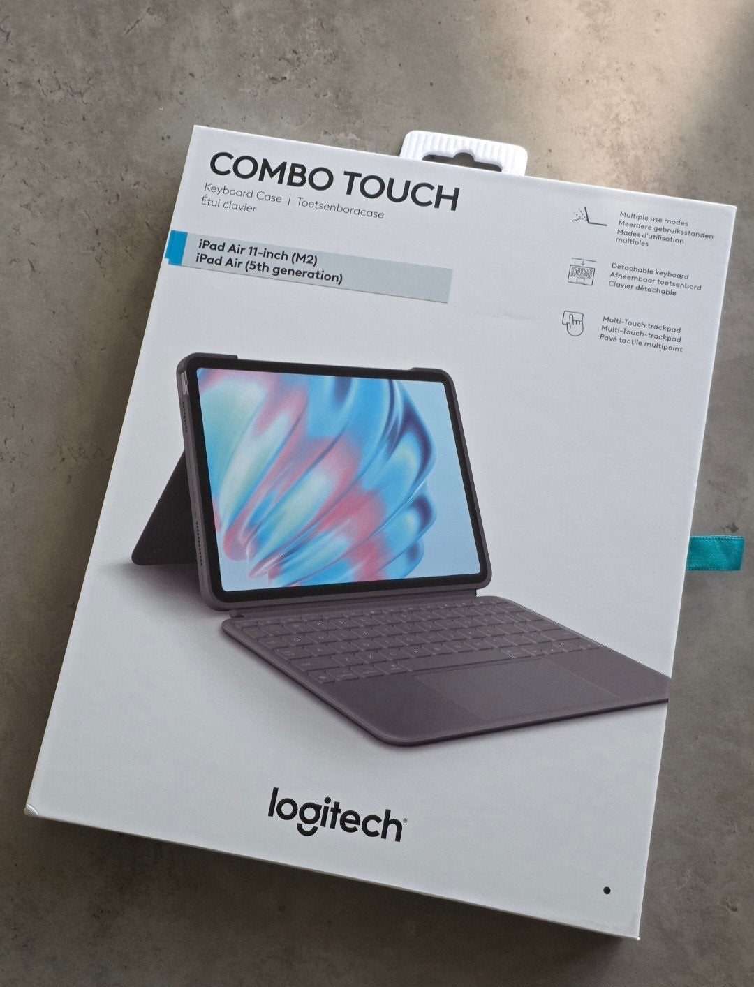 Logitech Combo Touch voor iPaid Air - nieuw, Computers en Software, Tablet-hoezen, IPad Air 11 inch (M2), iPad Air 5th gen, Logitech