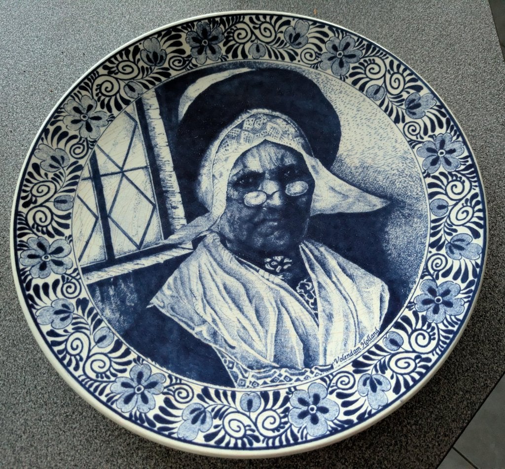 Wandbord Delfts Blauw ( Volendam dutch plate), Ophalen