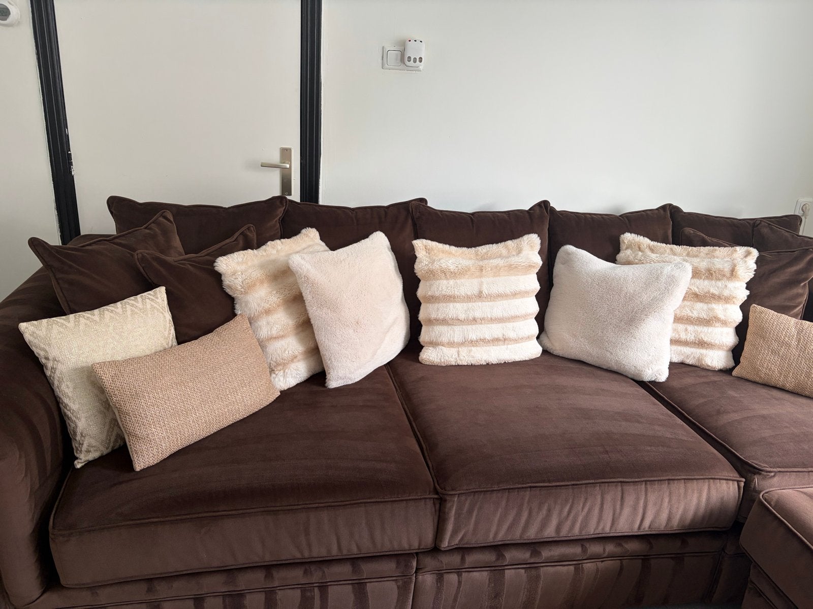 Hoek bank, Huis en Inrichting, Ophalen, 125 cm of meer, Zo goed als nieuw, Stof