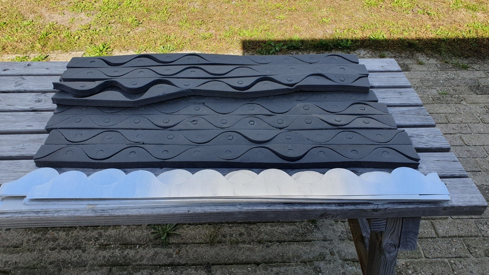 te koop: 24x alu vogellijsten en schuumrubber vulstroken, Overige materialen, Overige kleuren, Overige typen, Nieuw