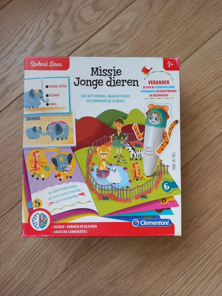 Clementoni Missie Jonge Dieren - Educatief Spel, Ophalen of Verzenden, Zo goed als nieuw, Puzzelen, Met geluid