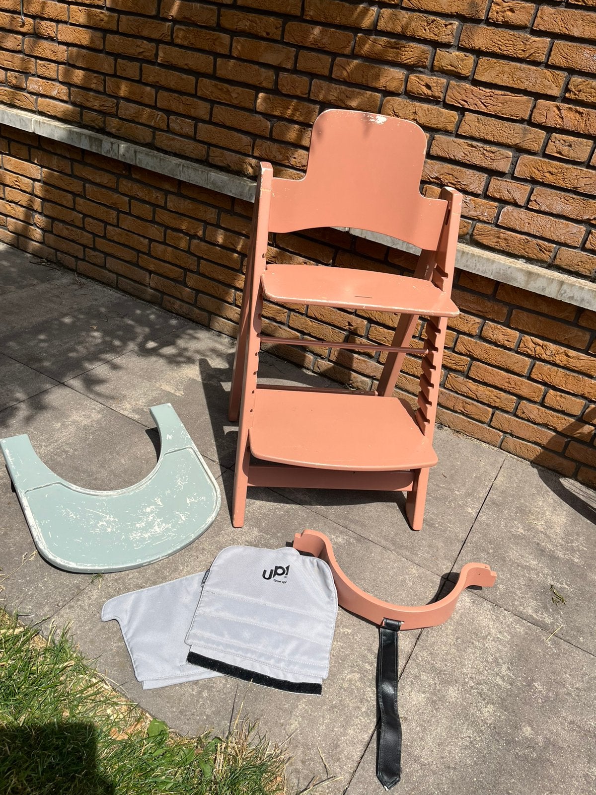 Kinderstoel incl. accesoires, Ophalen, Gebruikt, Meegroeistoel, Gordel(s)