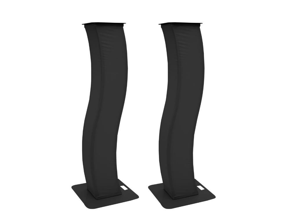 EUROLITE 2x Stage Stand 150cm curved incl. Cover and Bag Zw, Geluidgestuurd, ., Overige typen, Nieuw