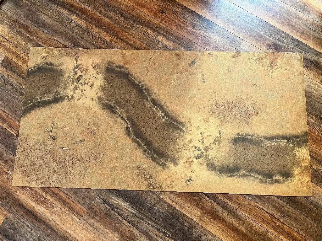 Playmat wargaming desert neopreen, Ophalen of Verzenden, Zo goed als nieuw, Overige soorten, Toebehoren