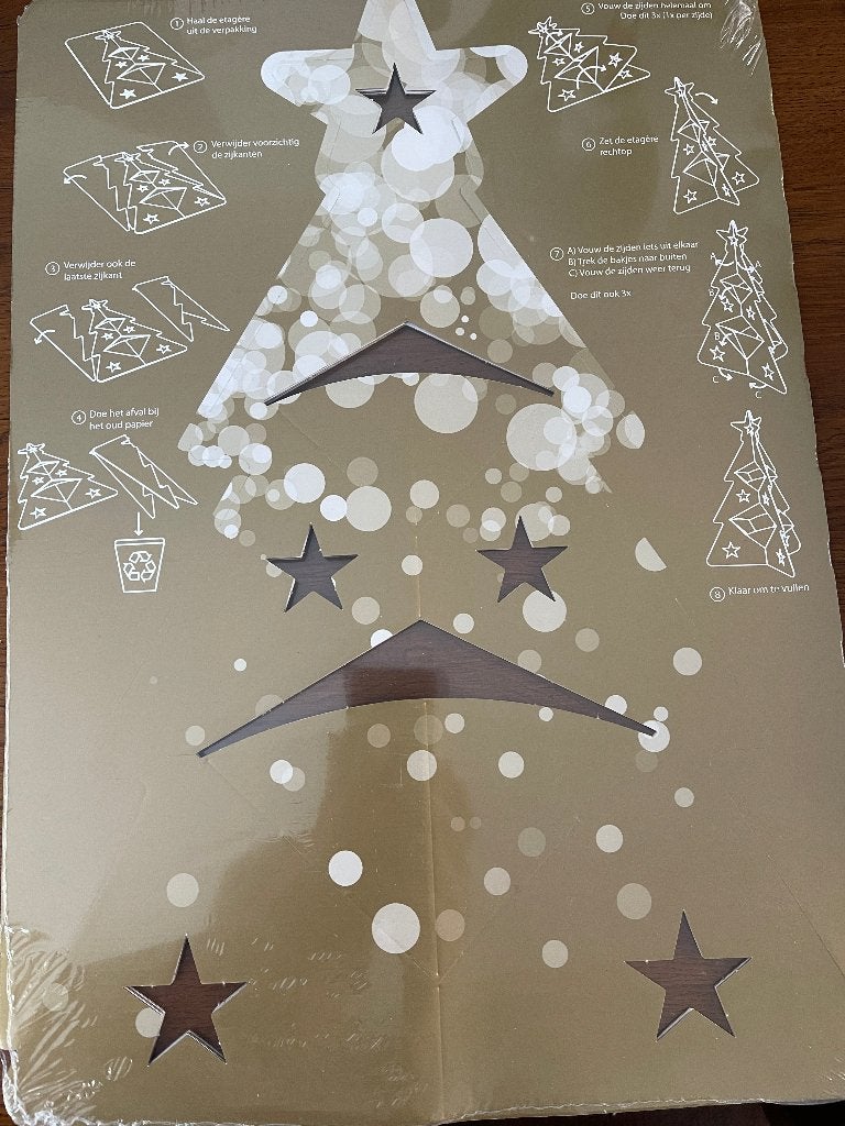 "Etagère" 'Kerstboom van Karton' Nieuw in de Verpakking, Ophalen of Verzenden, Nieuw