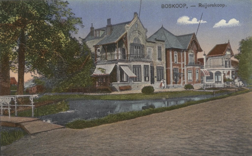 Boskoop – Reijerskoop, Verzenden, 1920 tot 1940, Ongelopen, Zuid-Holland