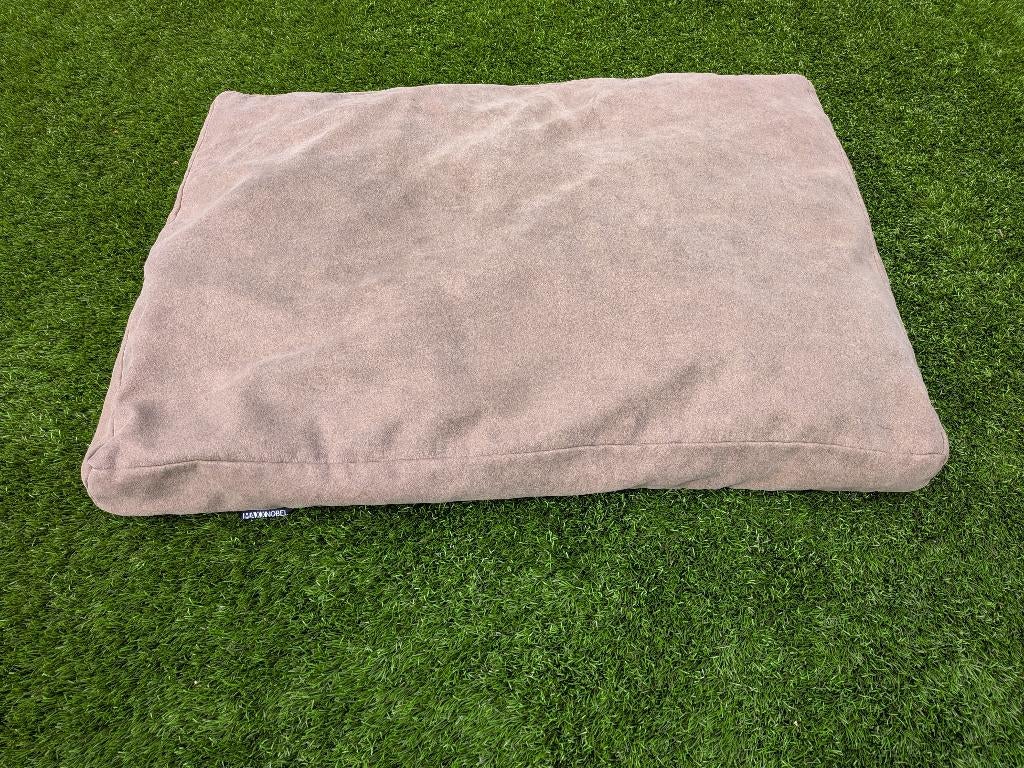 Maxxnobel Hondenkussen - Lederlook Taupe Medium 100x75cm, Dieren en Toebehoren, Hondenmanden, Zo goed als nieuw, Ophalen of Verzenden