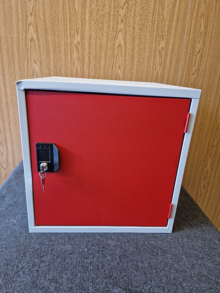 Locker Kubus Cube OKK45 Grijs Rood (B-keus), Huis en Inrichting, Ophalen, Minder dan 50 cm, Nieuw, Minder dan 50 cm