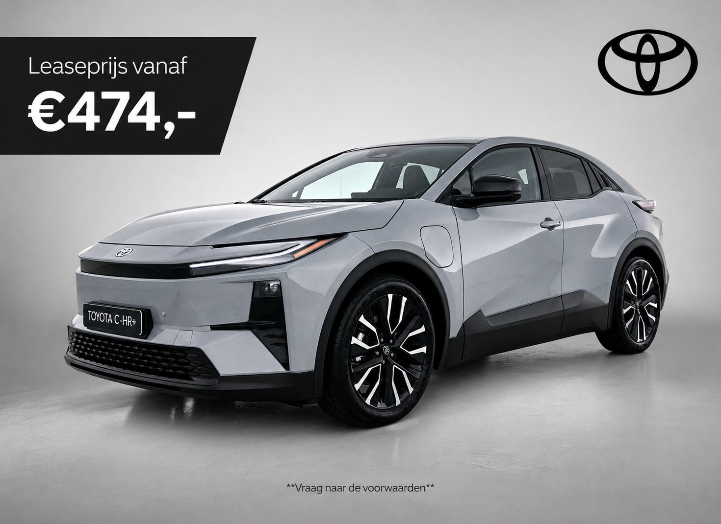 Toyota C-HR+ First Edition 77 kWh EV-Deal | Stoel en stuurwi, Auto's, Stof, Gebruikt, 24 min, Origineel Nederlands