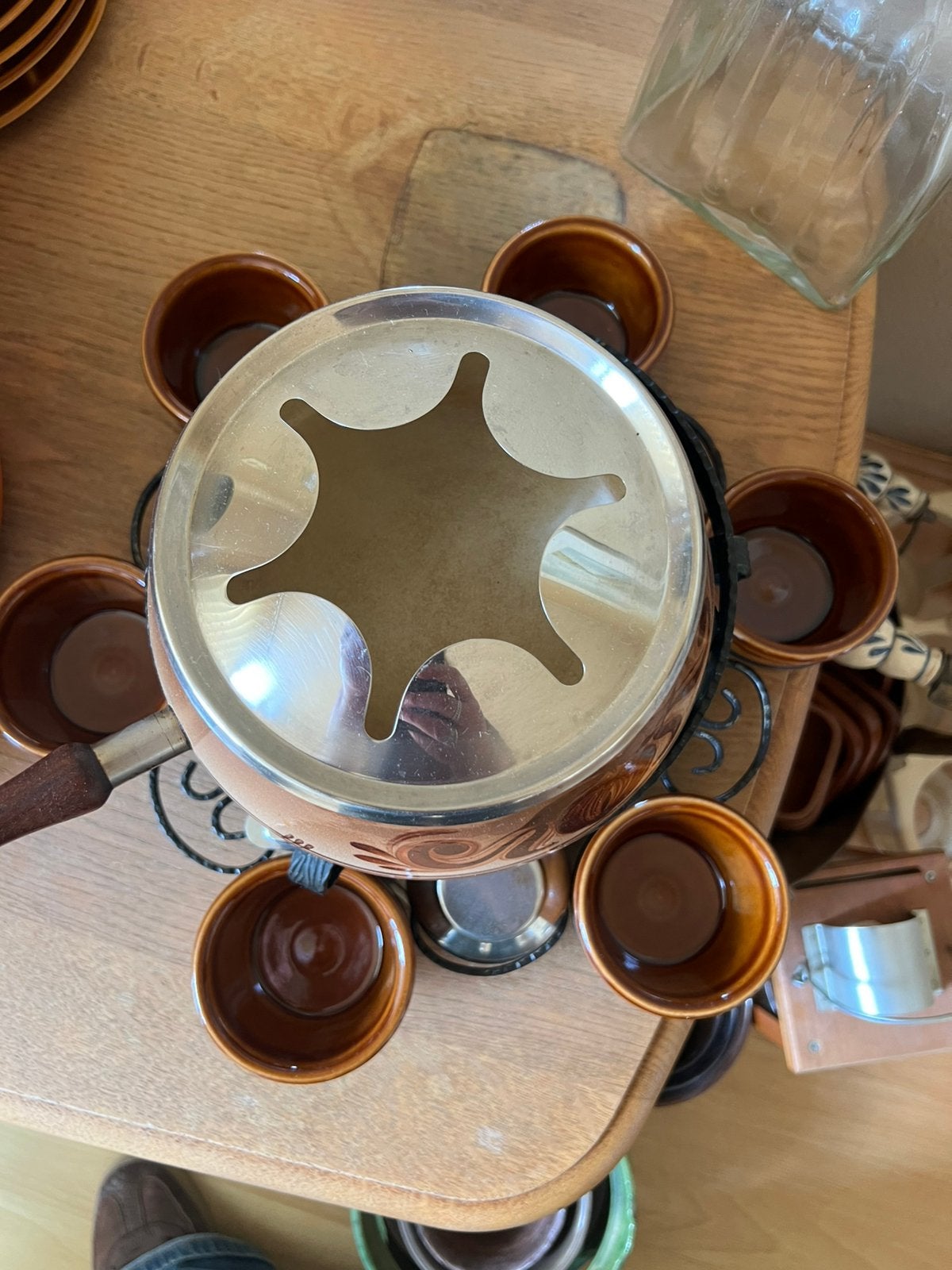 Vintage fondue set, Ophalen