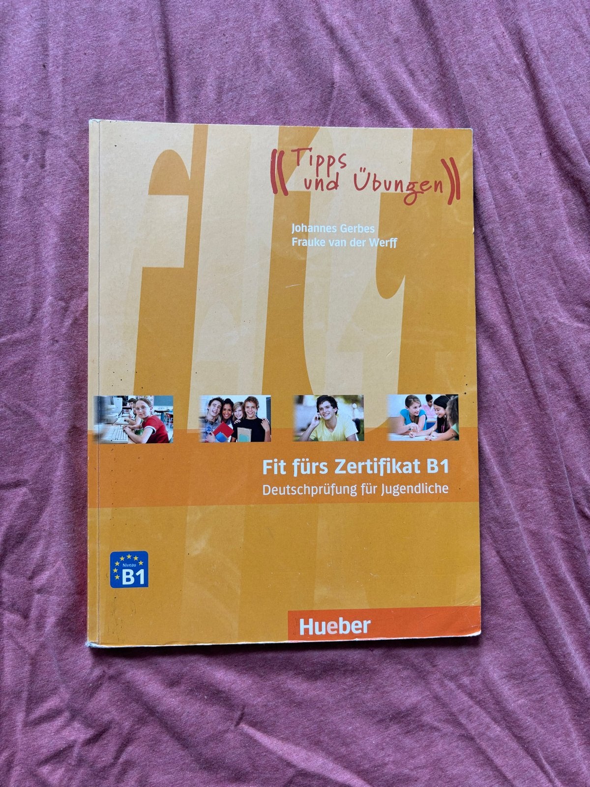 B1 Duits oefenboek - Fit fürs Zertifikat B1 Hueber, Ophalen of Verzenden, Alpha, Zo goed als nieuw, Overige niveaus