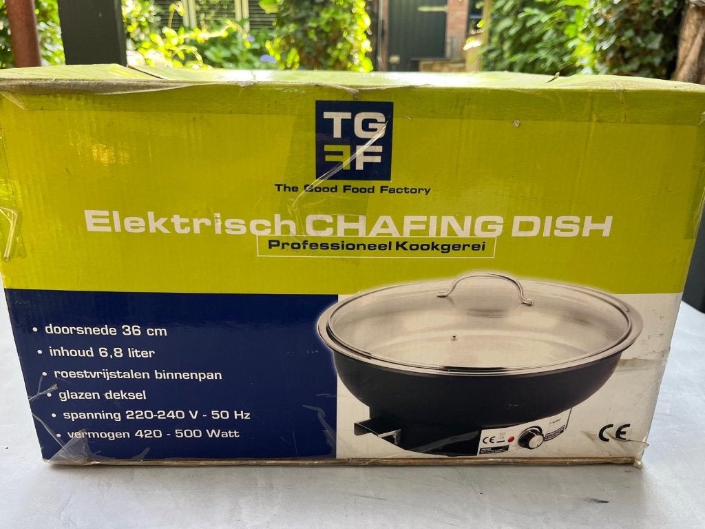 Elektrische Chafing Dish | TGFF, Ophalen, Zwart, Overige materialen, Overige merken
