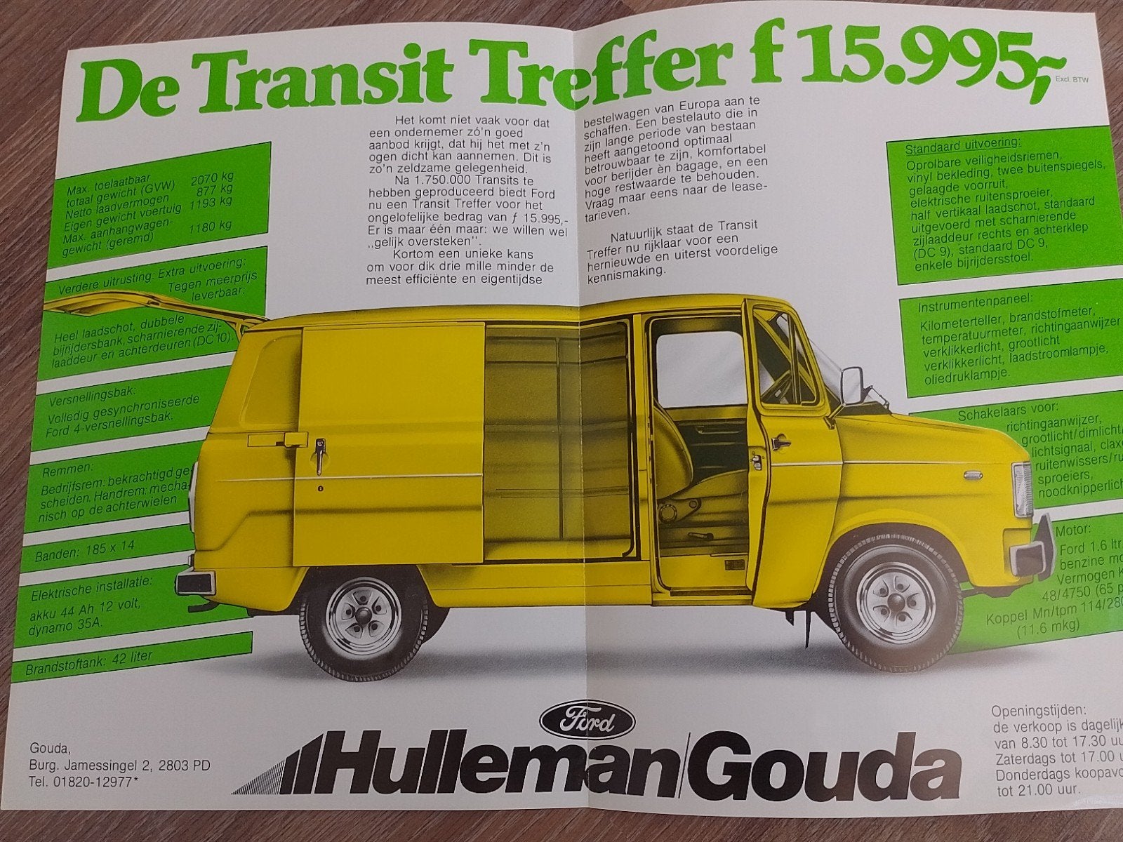Ford Transit Treffer, Hulleman Gouda, Ophalen of Verzenden, Nieuw, Ford