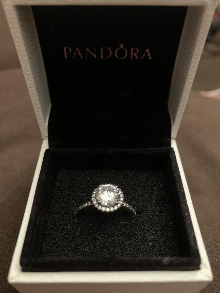 Pandora Sparkle ring sterling zilver, Gebruikt, Ophalen of Verzenden, Dame, Zilver