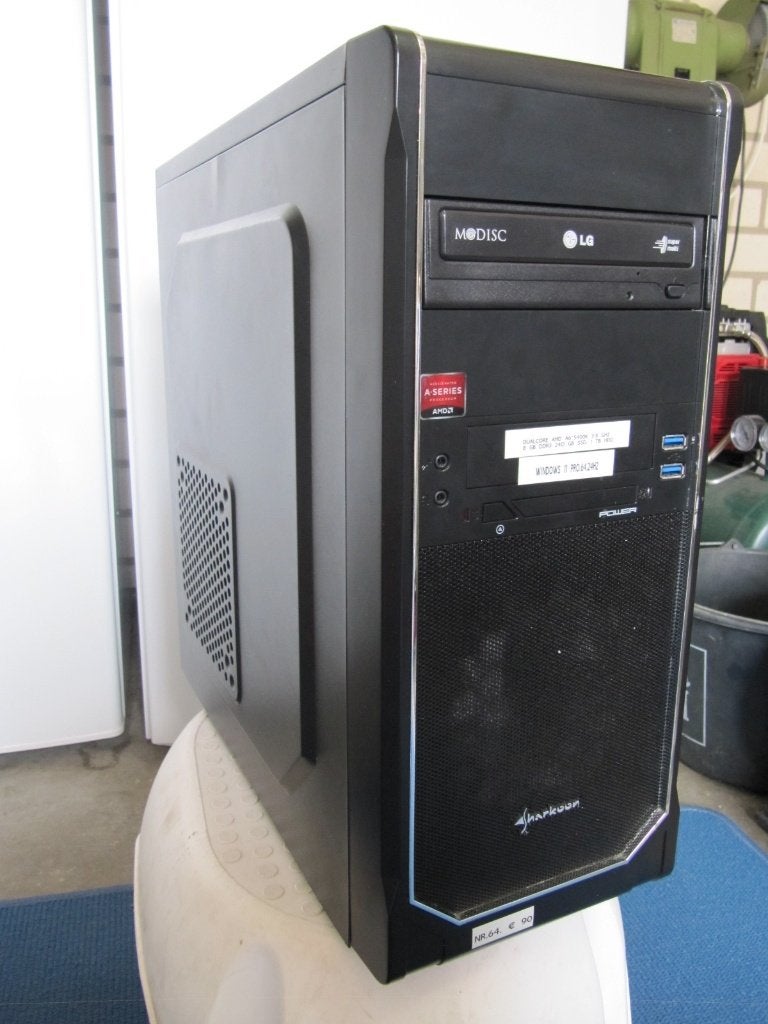 (Nr.64)DualCore Amd-A6-5400K. 3,8 Ghz,8Gb,240GB SSD,1 Tb HDD, Ophalen of Verzenden, Zo goed als nieuw