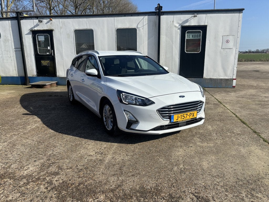 Ford FOCUS Wagon 1.0 EcoBoost Hybrid Titanium X Business Hyb, Gebruikt, Wit, Origineel Nederlands, Grijs