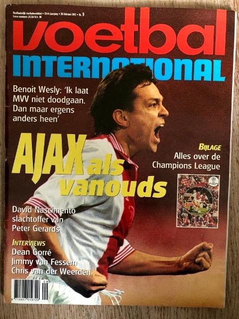 Voetbal International, 32e  jaargang, nr. 9, 1997, Verzamelen, Sportartikelen en Voetbal, Ophalen, Gebruikt, Overige binnenlandse clubs
