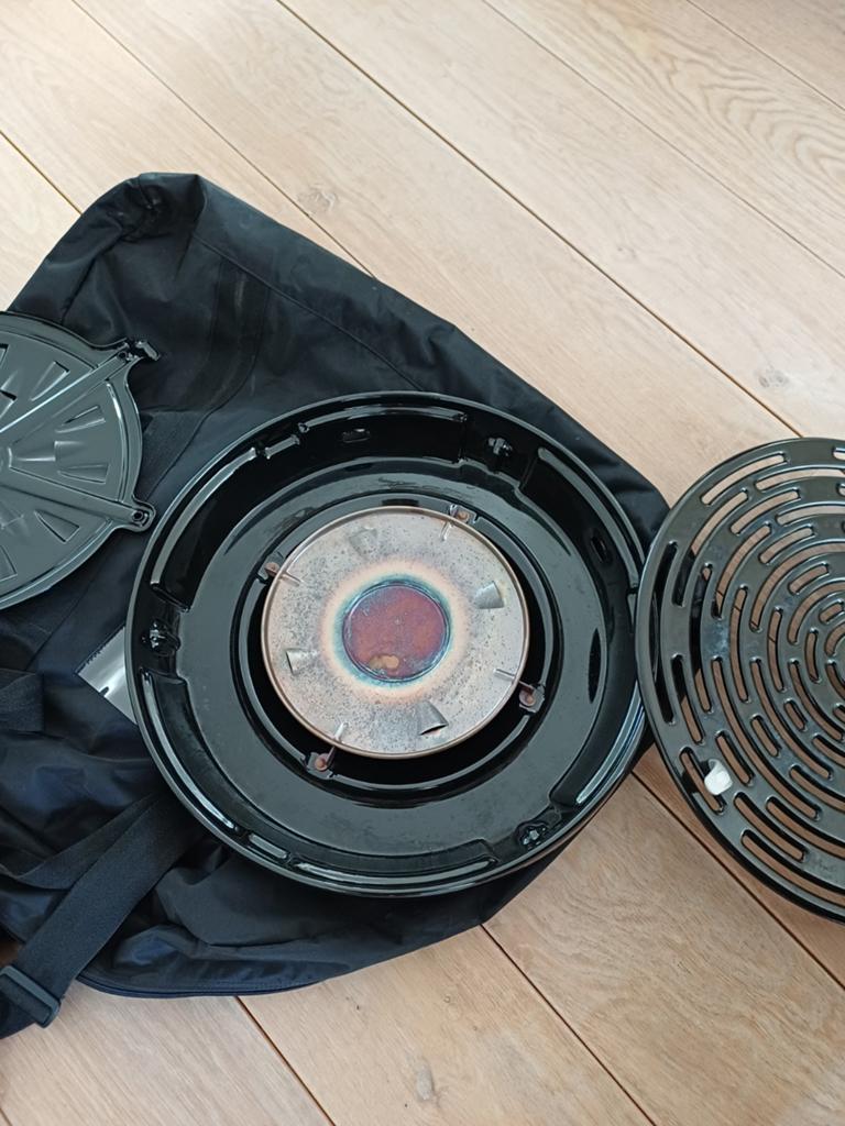 Skottelbraai cadac onderdelen, Ophalen