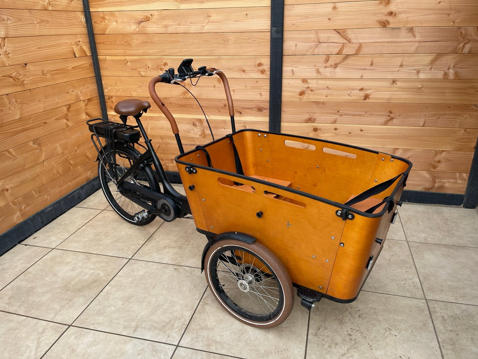 Vogue Carry bakfiets - ondersteuning valt weg, Gebruikt, Elektrisch, 2 kinderen, Schijfrem
