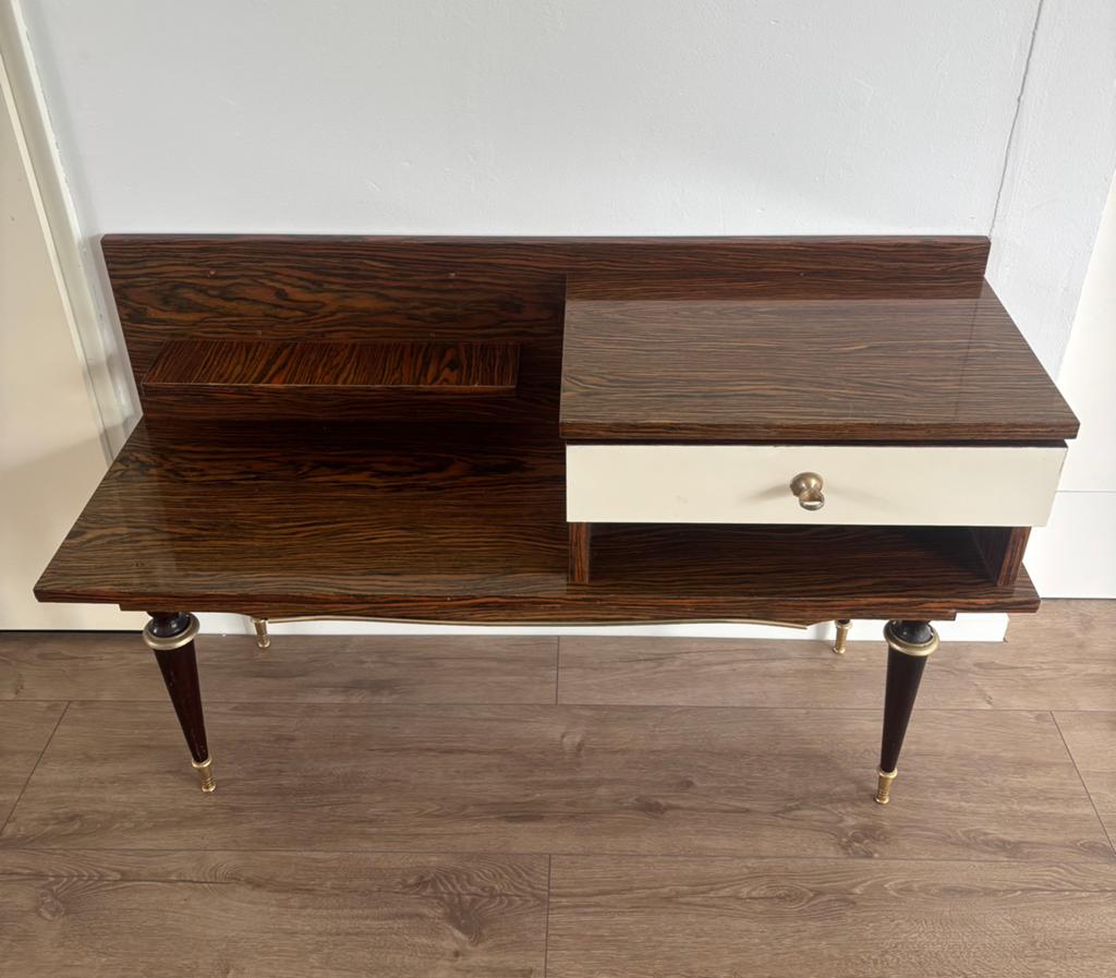 Vintage retro platenspeler / telefoonkastje – mid century, Ophalen