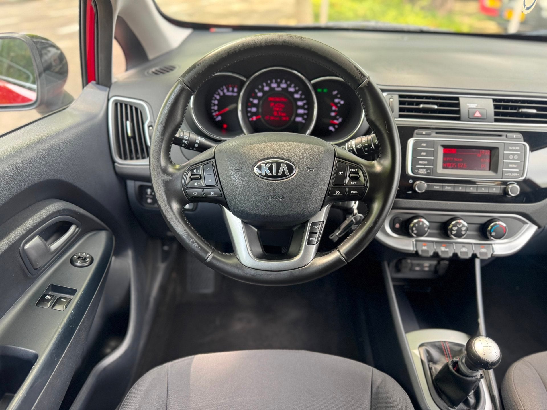 Kia Rio 1.2 CVVT ComfortLine Cruise Airco 5 drs lage kms, 1027 kg, Euro 6, 4 cilinders, Startonderbreker