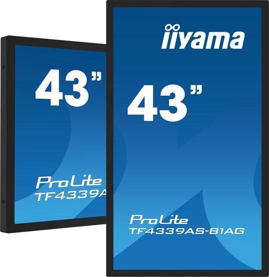 iiyama TF4339AS-B1AG – 43” 4K Ultra HD Touchscreen Monitor, Computers en Software, Monitoren, 60 Hz of minder, DisplayPort, HDMI