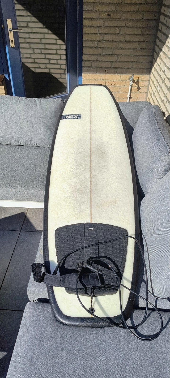 NKX pro wave inspire carbon surfboard 5'8 35.5 liter ZGAN, Watersport en Boten, Ophalen, Zo goed als nieuw, Fish, Met vinnen