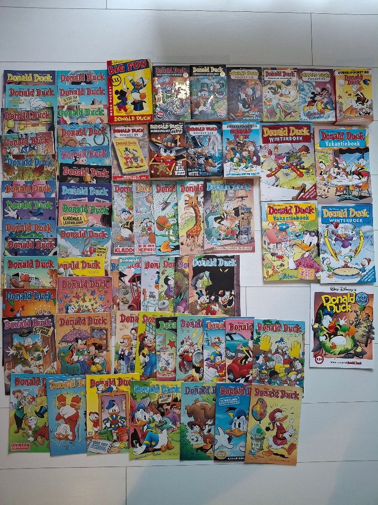 partij donald duck stripboeken pockets , vakantie winterboek, Meerdere stripboeken, Ophalen of Verzenden, Gelezen, Donald Duck