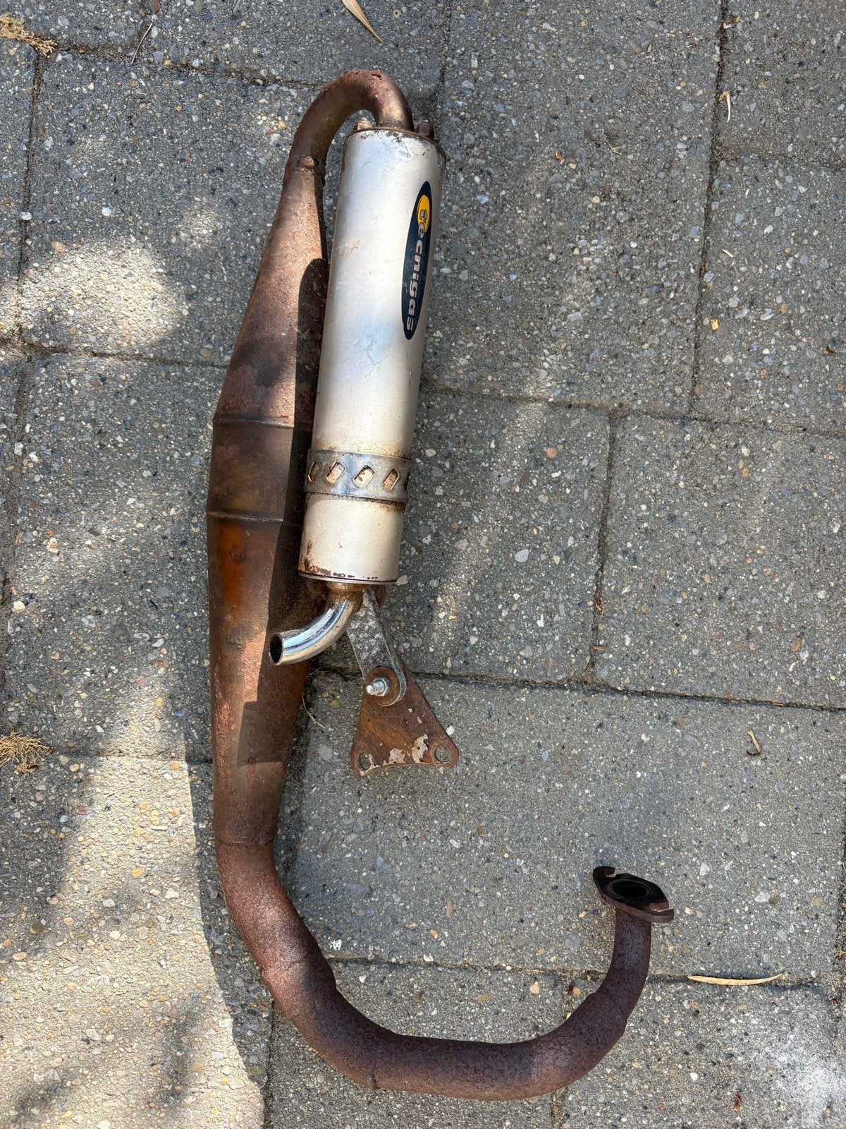 Technigas uitlaat Honda scooter, Ophalen of Verzenden, Gebruikt, Uitlaat, Honda