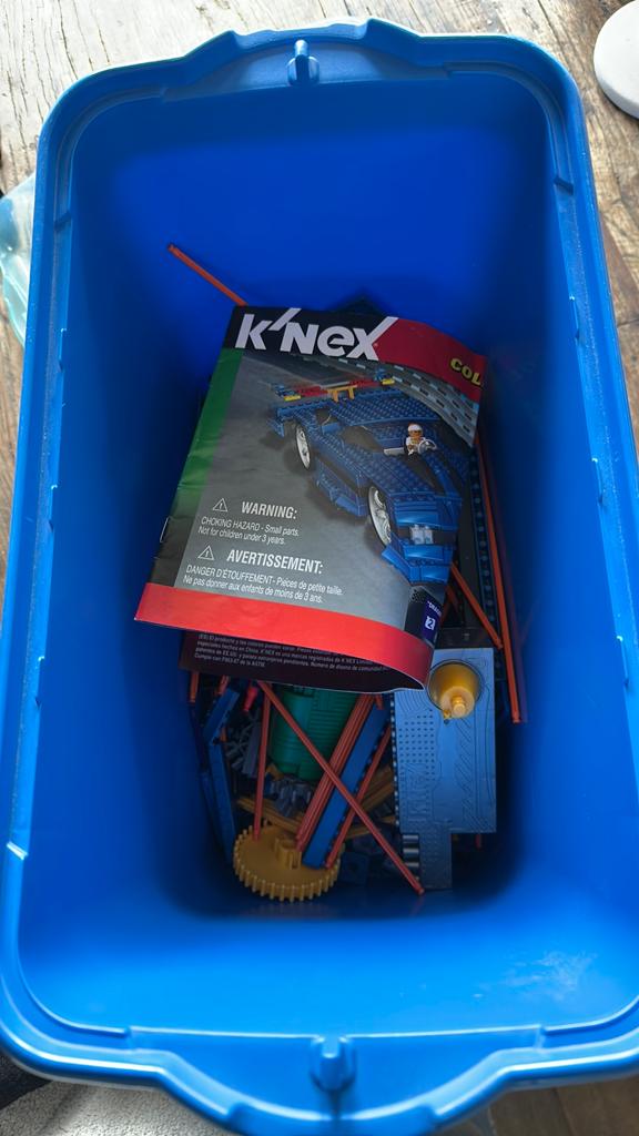 K’nex onderdelen + motor, Ophalen, Gebruikt