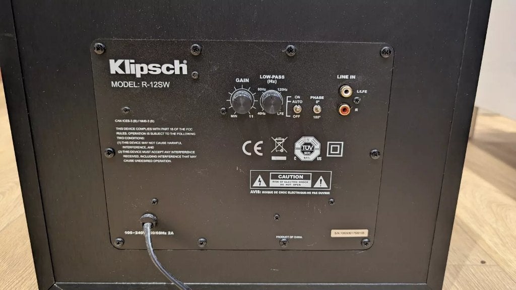 Klipsch R-12SW actieve subwoofer