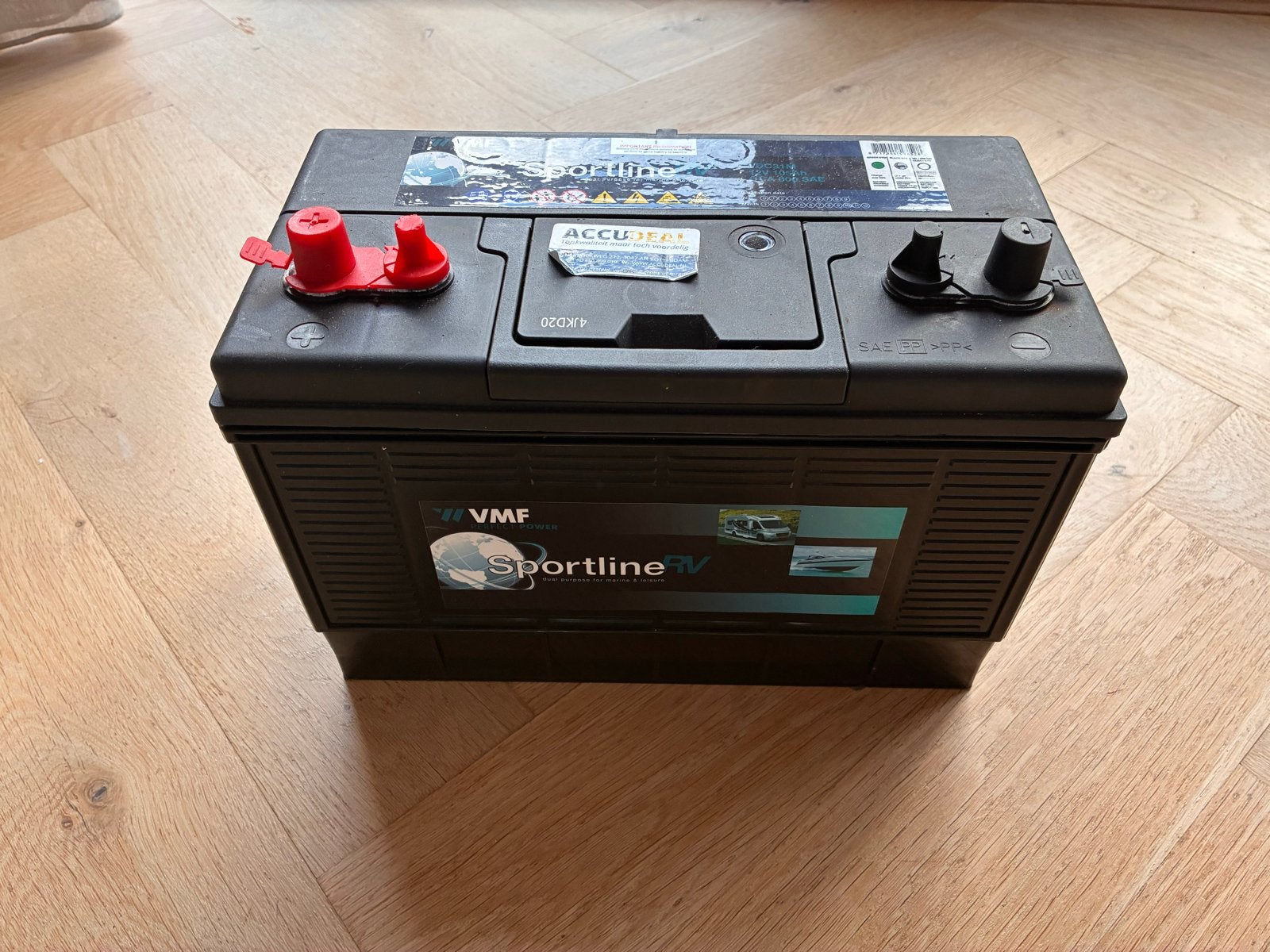 VMF Sportline VDC31M Dual Purpose SMF accu (12V,105Ah,800A), Auto-onderdelen, Accu's en Toebehoren, Ophalen, Nieuw, Universele onderdelen