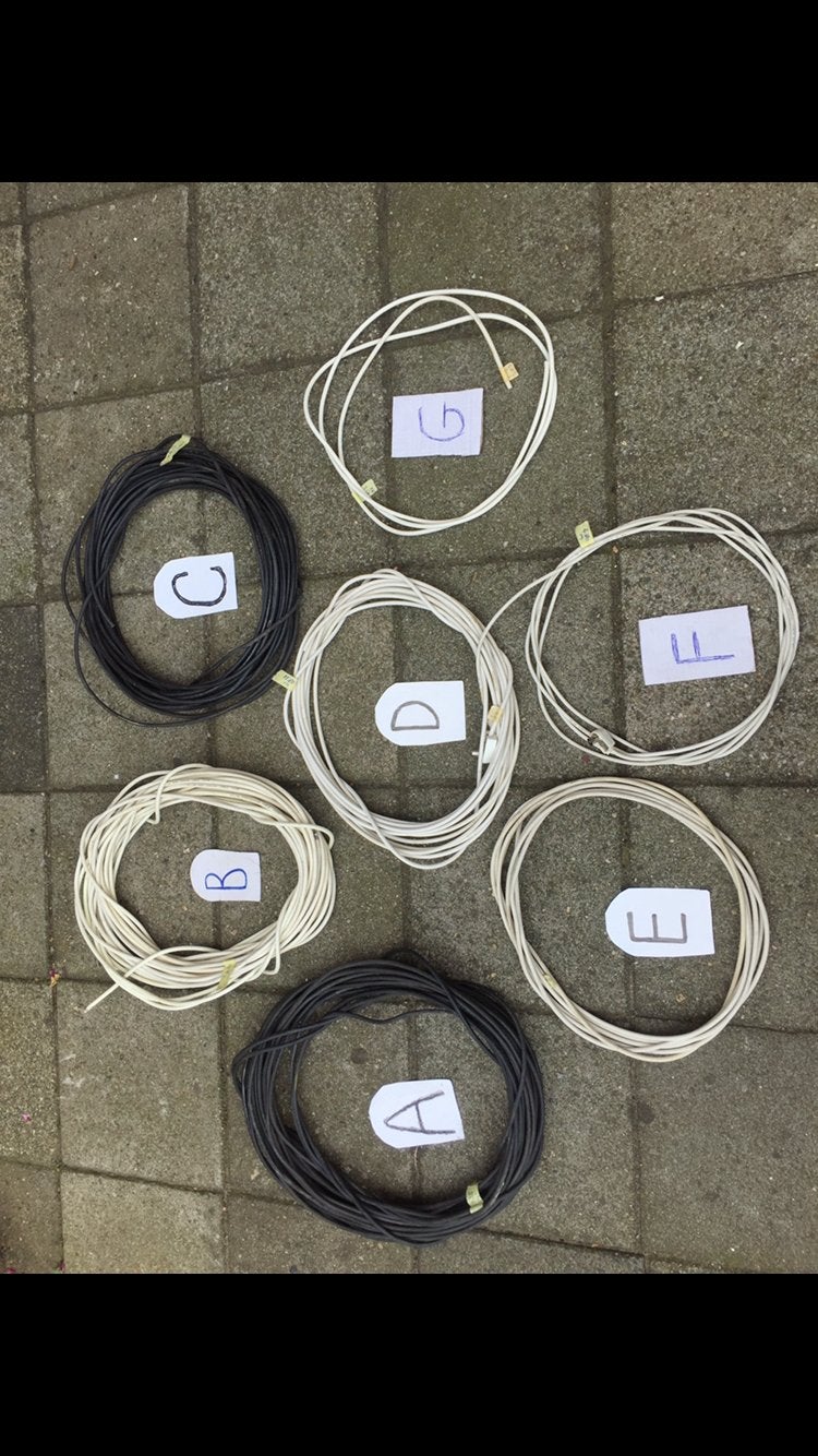 Diverse coaxkabel/antennekabel/coax kabel/antenne kabel, Ophalen of Verzenden, Zo goed als nieuw, 10 meter of meer, Coaxiale kabel